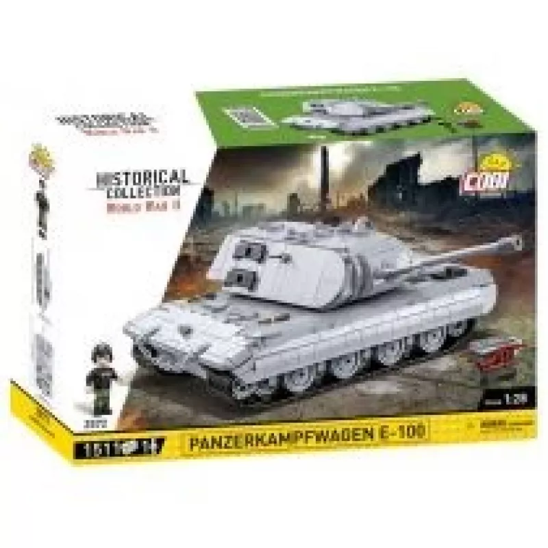 Būvkomplekts COBI Panzerkampfwagen E-100 Otrais pasaules karš 1511 gabali