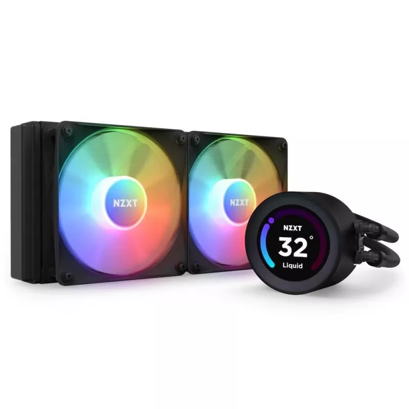 Šķidruma dzesēšanas sistēma NZXT Kraken Elite 240 RGB 12 cm Melna