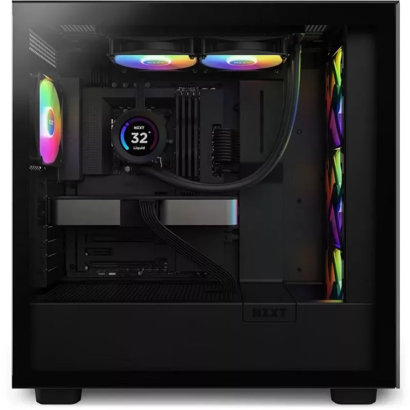 Šķidruma dzesēšanas sistēma NZXT Kraken Elite 240 RGB 12 cm Melna