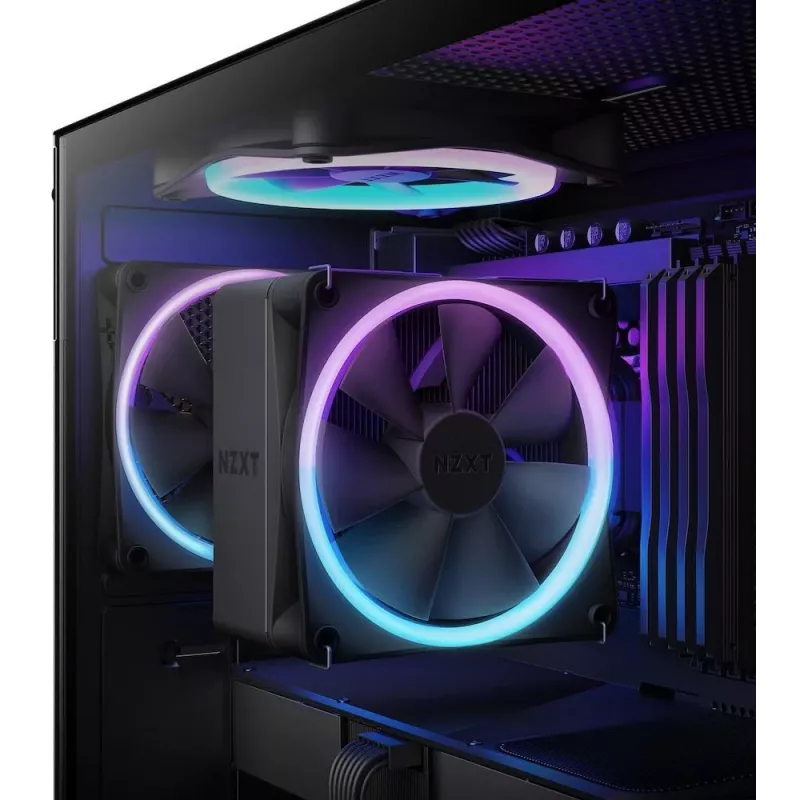 NZXT T120 RGB CPU dzesētājs 12 cm Melns 1 gab.