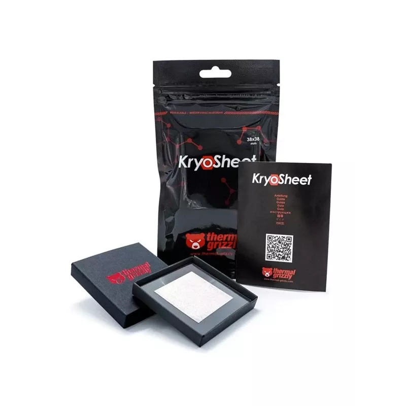 Thermal Grizzly TG-KS-38-38 CryoSheet Paliktnis 0.2mm 38x38mm Termiskais
