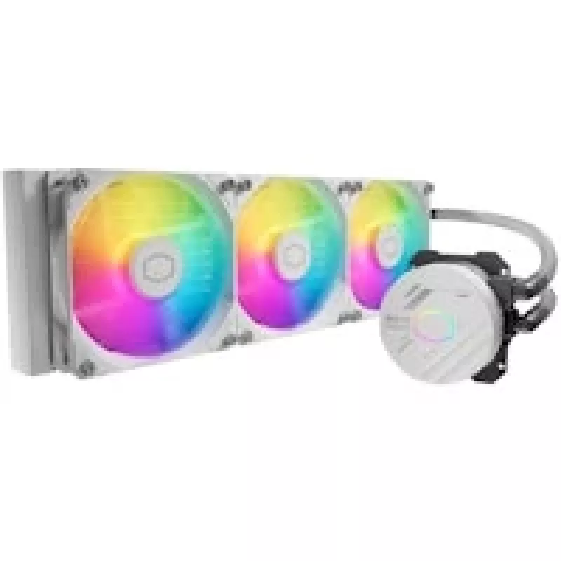 Šķidruma dzesēšanas komplekts Cooler Master MasterLiquid 360L Core ARGB Balts 12 cm ventilatori