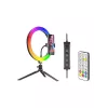 Ring lampa RGB 26cm ar statīvu