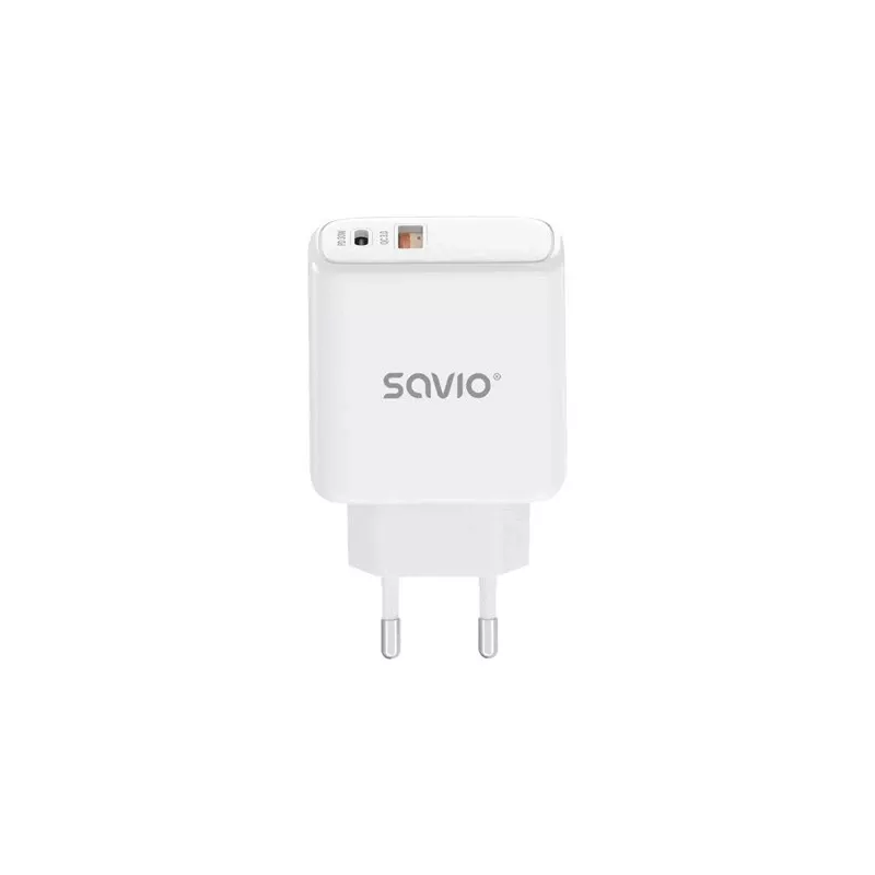 SAVIO LA-06 USB Type A & Type C Quick Charge Power Delivery 3.0 lādētājs