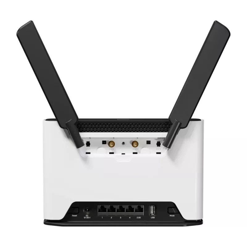 MikroTik Chateau LTE18 - Bezvadu maršrutētājs - 5 portu slēdzis - GigE, 2,5 GigE - Wi-Fi 5, Wi-Fi 6 - Divjoslu (S53UG+5HAXD2HAXD-TC&EG18-EA)