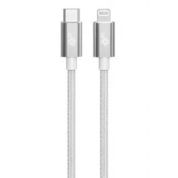 TB kabelis USB-C - Lightning pīts 1m, sudrabs