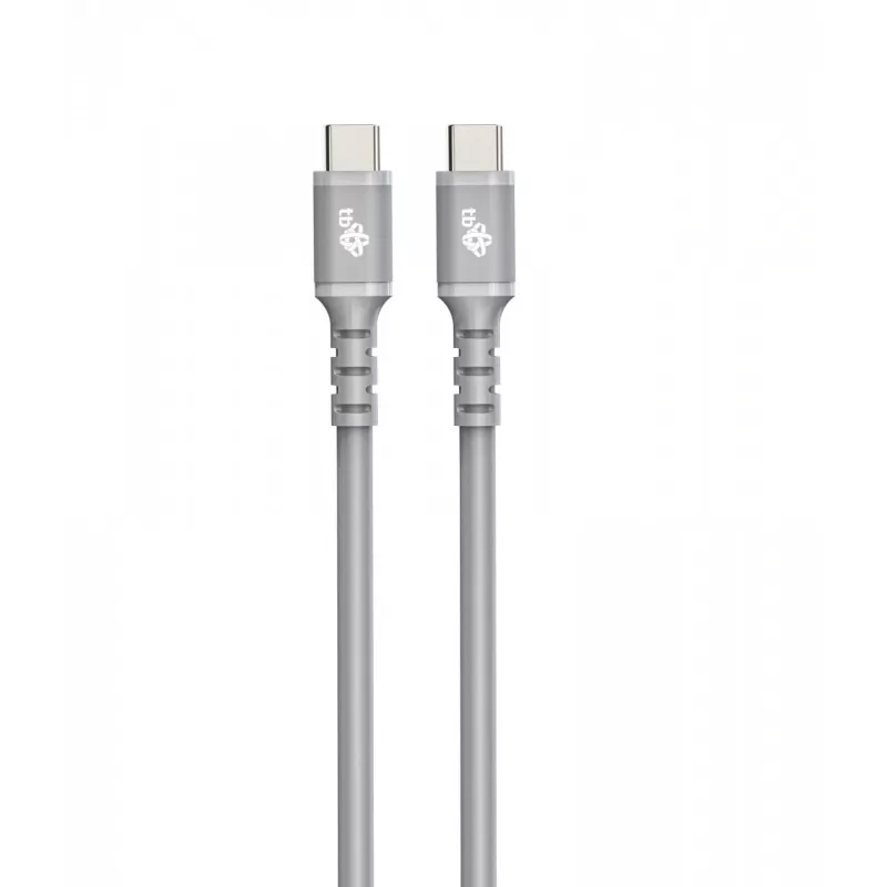 USB C - USB C kabelis 1 m silikona pelēks