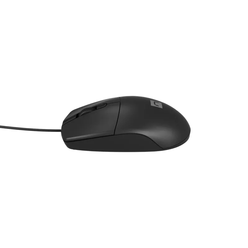 Vadu biroja pele NATEC Ruff Plus USB Type-A, labā roka, 1200 DPI, 3 pogas, melna