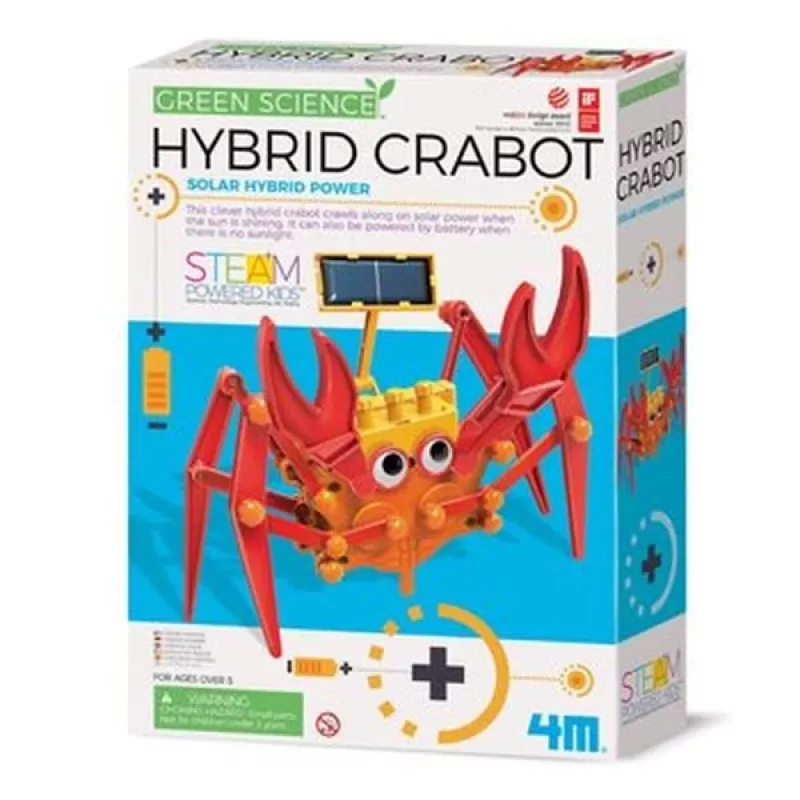4M Green Science Hybrid Crabot - Saules enerģijas krabja komplekts bērniem no 5 gadiem