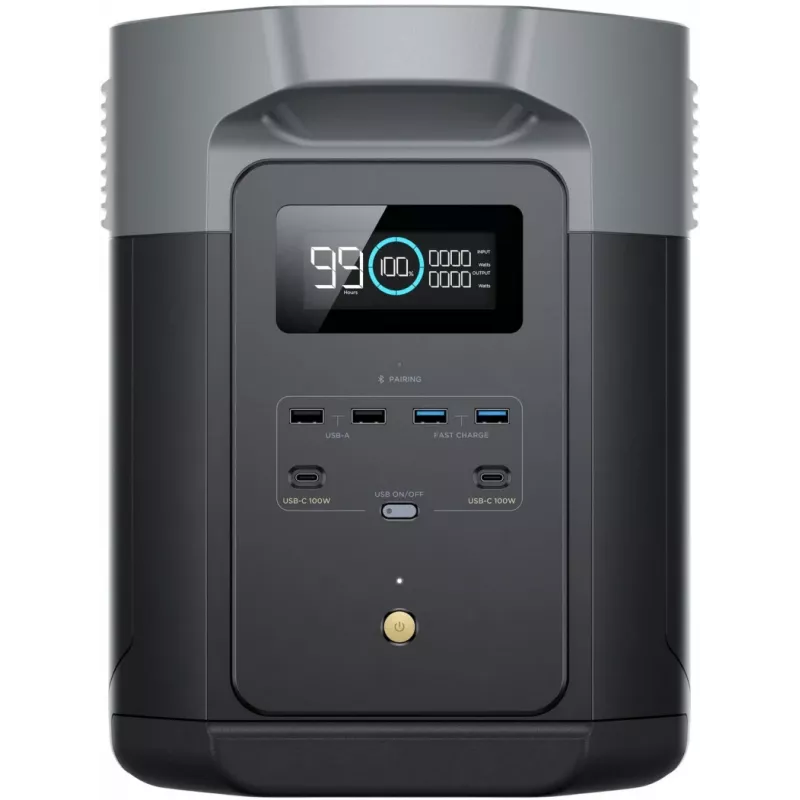EcoFlow DELTA 2 Max pārnēsājamā elektrostacija Litija dzelzs fosfāts (LiFePO4) 2400 W 23 kg