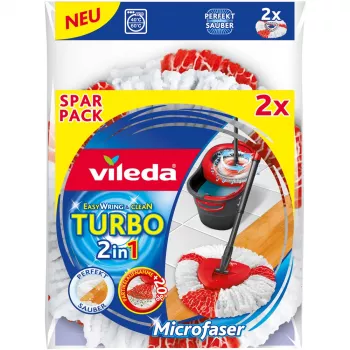 Mopas galviņa Vileda sarkana balta