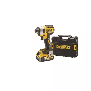 Impulsskrūvgriezis DeWALT DCF887P2-QW 1/4 collu piedziņa, 18V Li‑Ion 5Ah, 205 N·m, 3250 RPM, 2 baterijas, lādētājs, futrālis