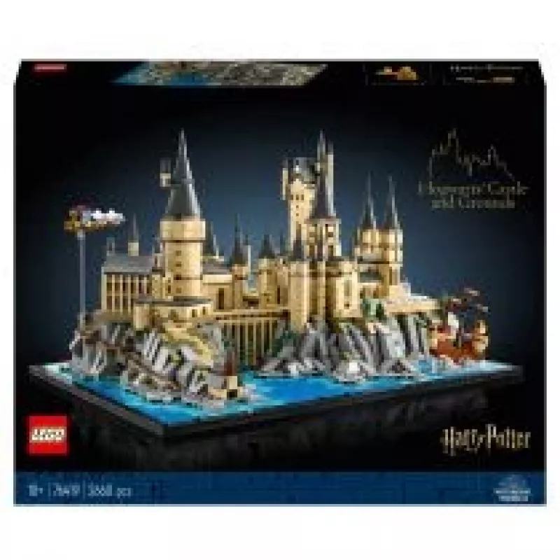 LEGO 76419 Harija Potera Cūkkārpas pils un teritorijas lielais komplekts pieaugušajiem, ieskaitot ikoniskas vietas: Lielā zāle, Noslēpumu palāta un vēl