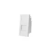 Alantec OS002 Keystone adapteris 22,5x45 mm ar aizvaru, balts