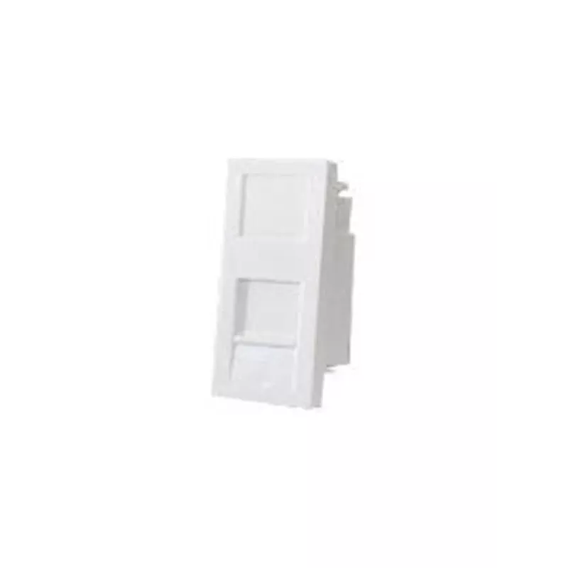 Alantec OS002 Keystone adapteris 22,5x45 mm ar aizvaru, balts