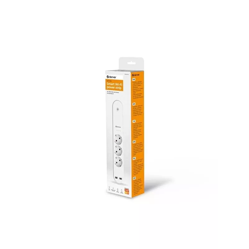 Viedā pagarinātājspraudnis Denver SHP-310U 3 AC kontaktligzdas F tips 3680 W