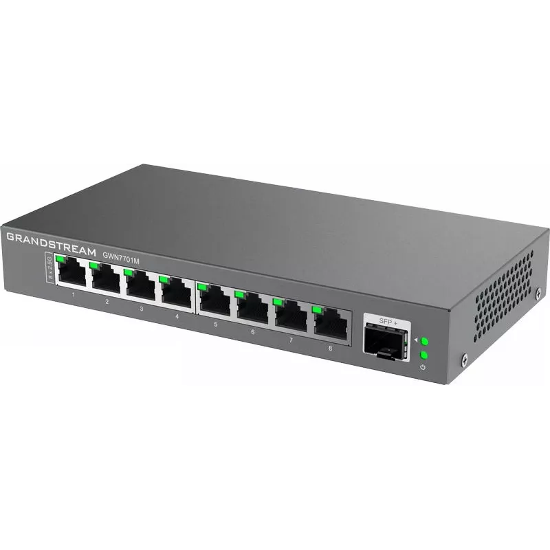 Grandstream Networks GWN7701M tīkla slēdzis Nepārvaldāms 2.5G Ethernet (100/1000/2500) Melns