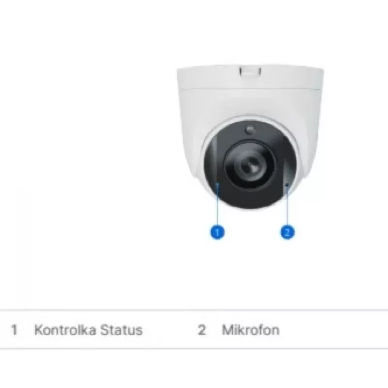 Synology TC500 tūrveida IP drošības kamera, 5MP, 2880x1620, iekštelpām un ārtelpām, griestu montāža
