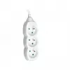 Tracer PowerCord pagarinātājs, 3 kontaktligzdas, 3m, balts