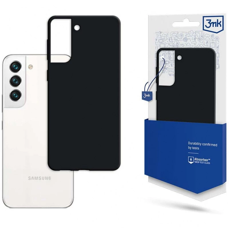 3MK Matt Case Samsung S23 S911 Melns (bojāts iepakojums)