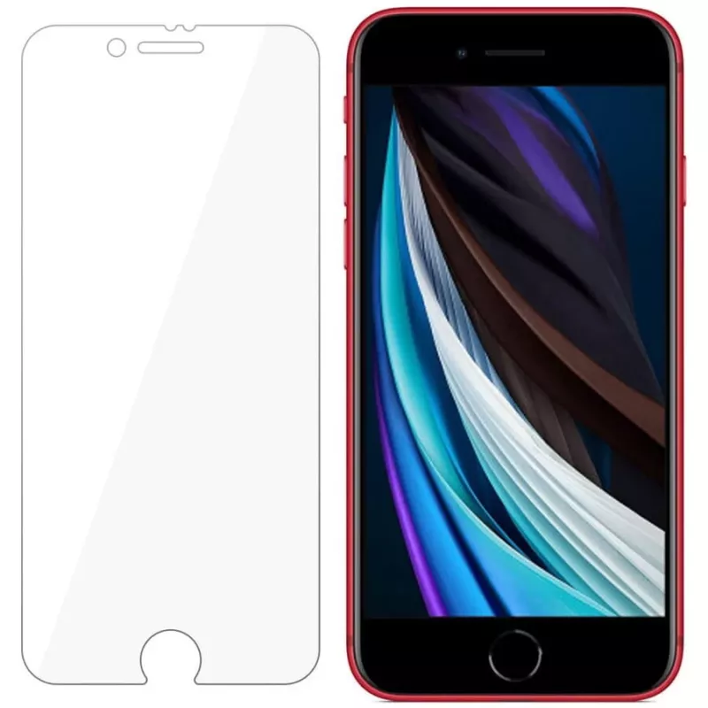3MK FlexibleGlass hibrīda aizsargstikls iPhone SE 2020/2022 ekrānam, 0,2 mm, 7H, caurspīdīgs