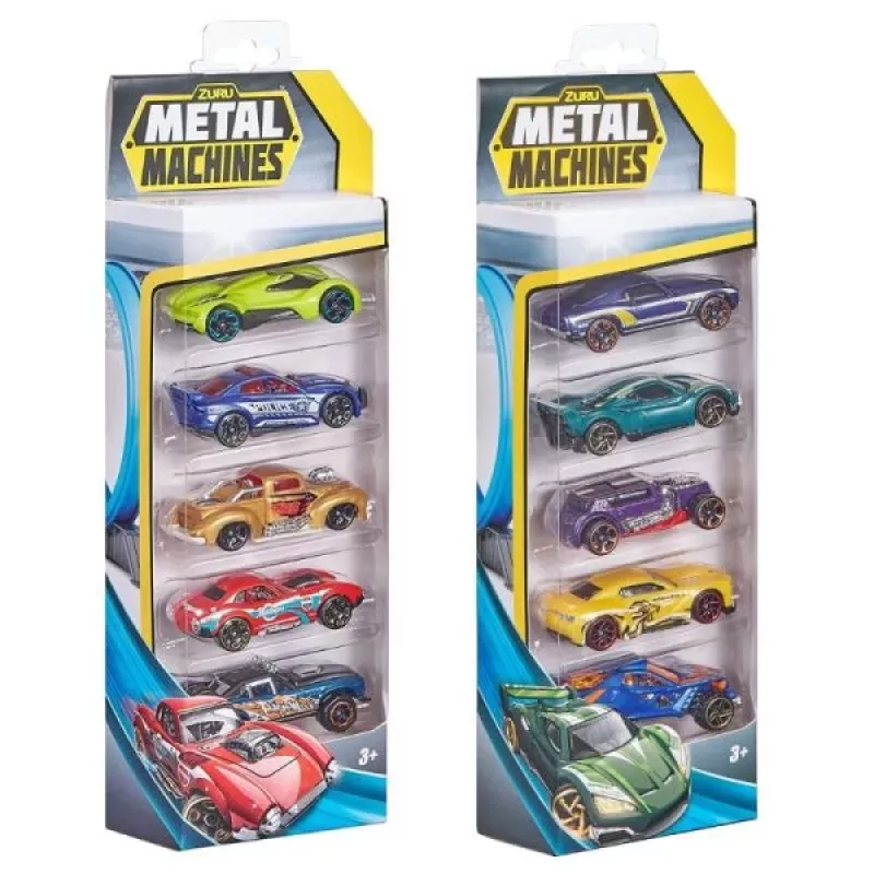 Zuru Metal Machines 5 metāla mašīnīšu komplekts 1:64, 2. sērija, dažādi dizaini