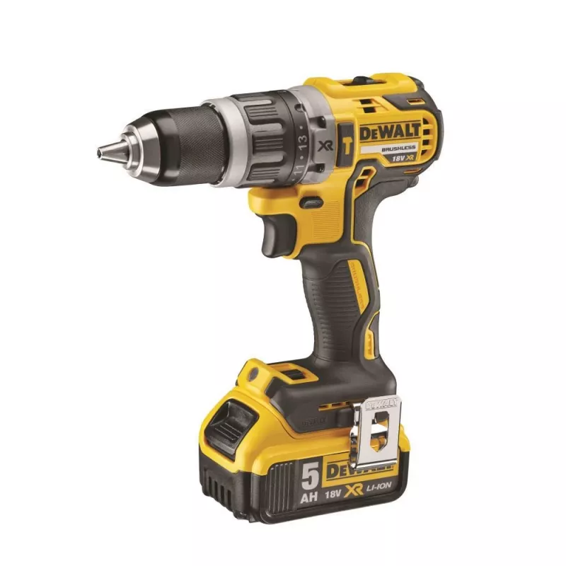 Bezvadu urbjmašīna DeWALT DCD796P2 18V Li-Ion 5Ah Bezatslēgas patrona 13 mm, 2 ātrumi, 1.8 kg