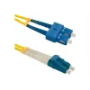 Qoltec optiskais patch kabelis - viens režīms SC/UPC (vīr.) - viens režīms LC/UPC (vīr.) - 1 m - šķiedra - duplekss - 9/125 µm - G.652D