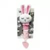 Mīksts plīša skaņu rotaļlieta TULILO Bunny 17 cm — grabulītis zīdaiņiem un mazuļiem