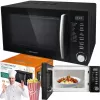 Kombinētā mikroviļņu krāsns ESPERANZA COCINERO 1200 W, 20 L, grils 900 W, LED displejs, novietojama uz galda, melna