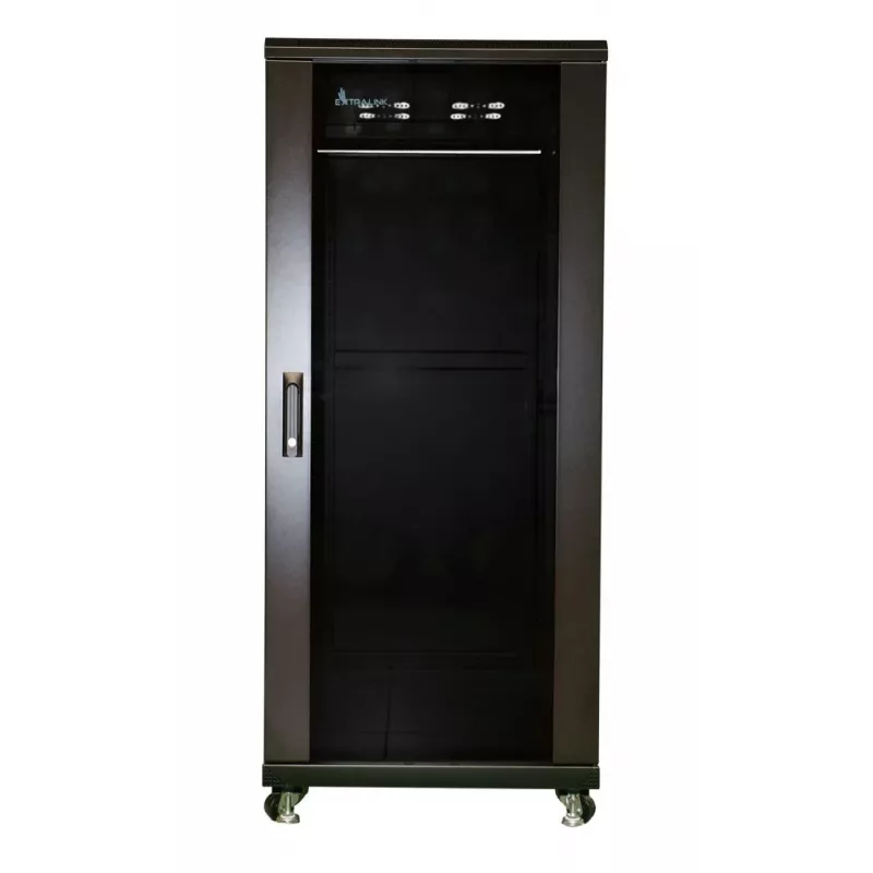 Extralink EX.11366 27U brīvstāvošs skapis 600x800 mm Melns