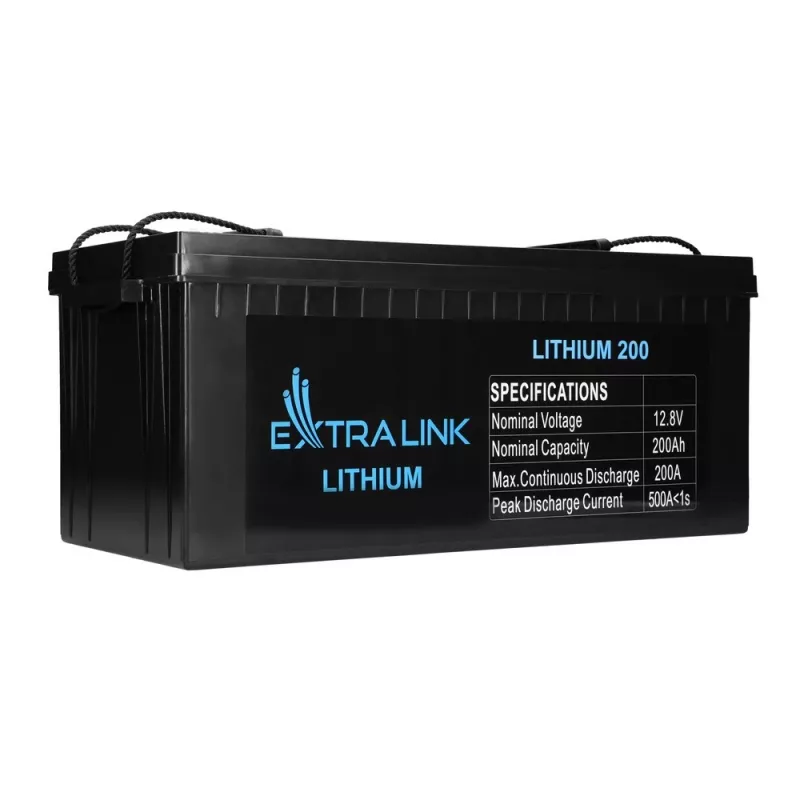 Extralink EX.30479 uzlādējams rūpnieciskais LiFePO4 (litija dzelzs fosfāta) akumulators 12,8 V / 200 Ah