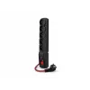ACAR F5 POWER Melns 5 AC kontaktligzdas 230 V 10 m