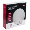 Sienas LED lampa MACLEAN MCE357W ar IR kustības sensoru, balta, āra/iekštelpām