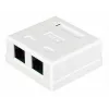 Vadu savienotājs Alantec GN002 2×RJ45 sievišķā–sievišķā balts taisns plastmasa