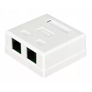 Vadu savienotājs Alantec GN002 2×RJ45 sievišķā–sievišķā balts taisns plastmasa