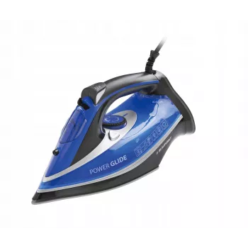 Blaupunkt HSI401 gludeklis ar tvaiku, nerūsējošā tērauda zole, 2600 W, zils, balts