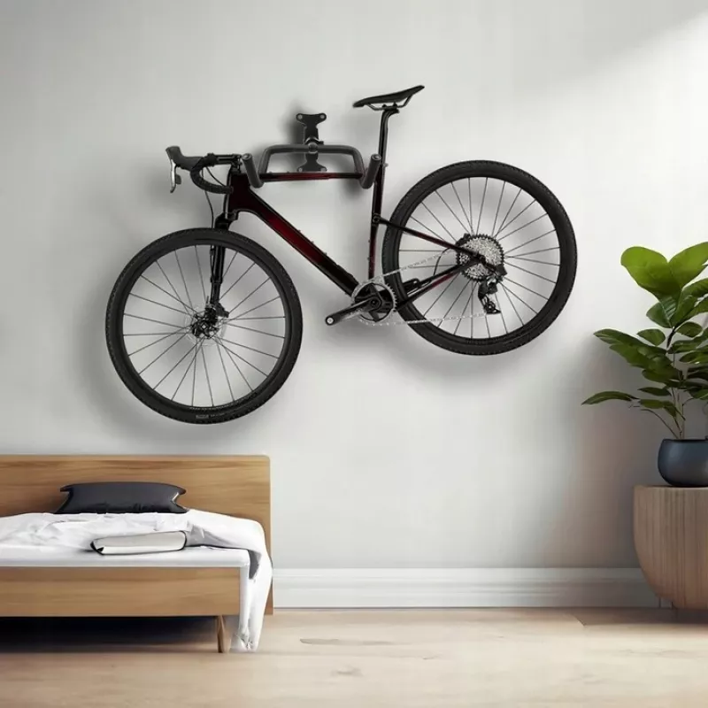 Sienas velosipēda turētājs MACLEAN MC-431 – līdz 30 kg, vietu taupoša velo glabāšana