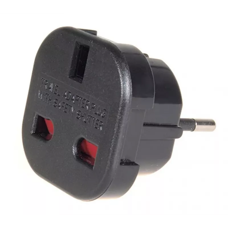 Ceļojumu kontaktligzdas adapteris UK EU PL