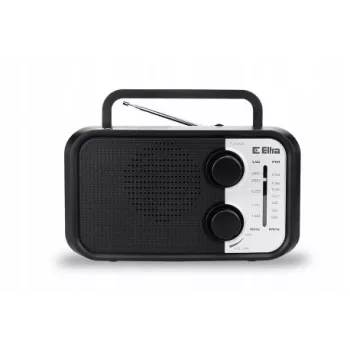 Portatīvais radio Eltra DANA melns — FM/AM uztvērējs, kompakts dizains