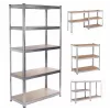 Plauktu statīvs GreenBlue GB378 cinkots metāls 5 plaukti, 900×400 mm, 75 kg max uz plaukta