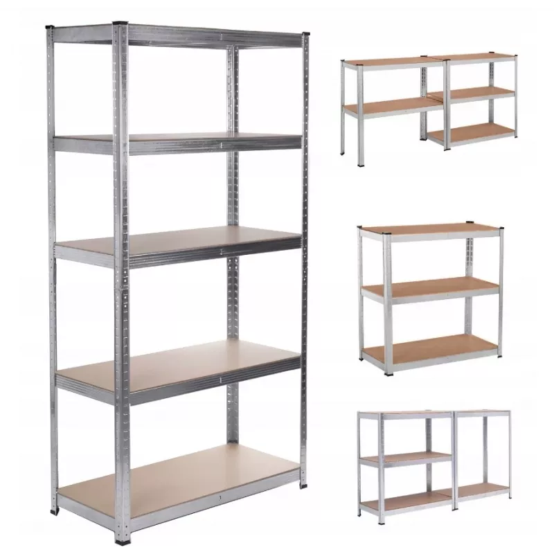 Plauktu statīvs GreenBlue GB378 cinkots metāls 5 plaukti, 900×400 mm, 75 kg max uz plaukta