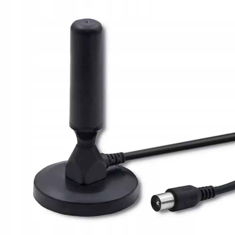 Iekštelpu TV antenna QOLTEC 57016 DVB-T2 — kompakts modelis ciparu virszemes uztveršanai
