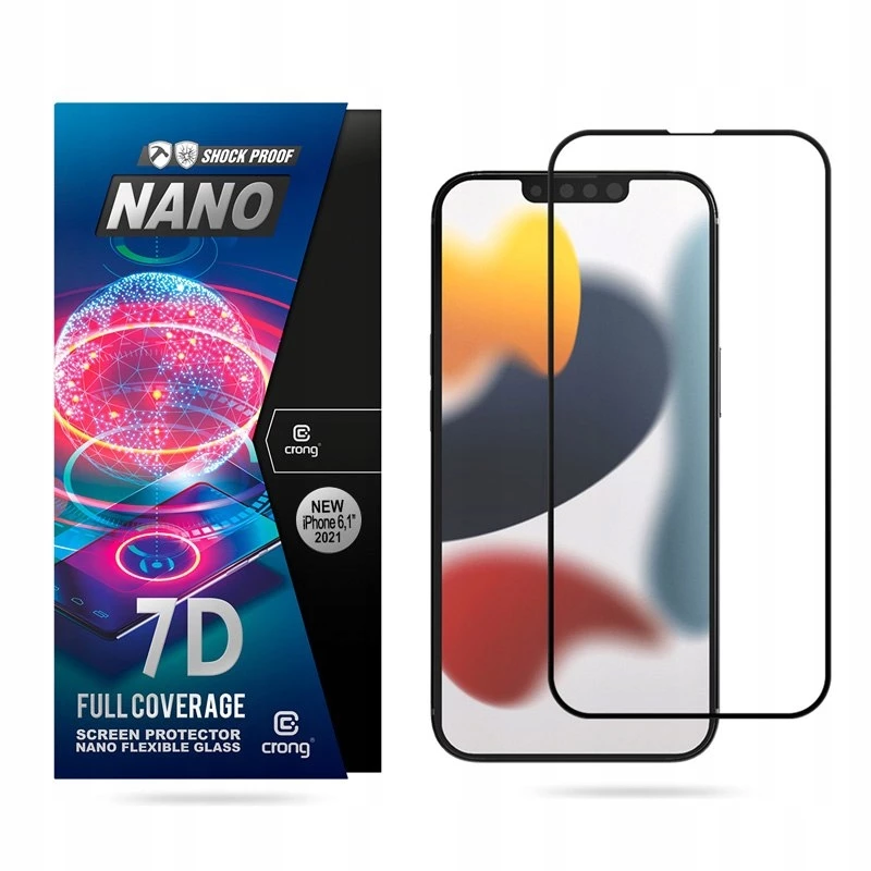 Hybrid Glass Crong 7D Nano Flexible Glass Apple