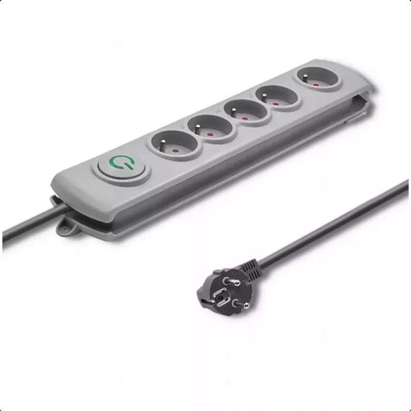 Pārsprieguma aizsargs Qoltec 50270 Pelēks 5 AC kontaktligzdas 230V