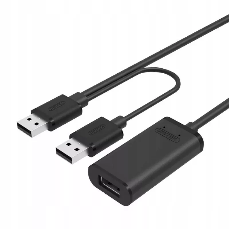 Aktīvs USB 2.0 pagarinātājkabelis, 20m; Y-279