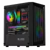 Logic Atos ARGB Mini USB 3.0 melns Micro Tower datora korpuss (AM-ATOS-10-0000000-0002)