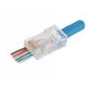RJ-45 vadu savienotājs Alantec WT118, RJ45 tēviņš, taisns, Cat5e, U/UTP (UTP), caurspīdīgi balts, iepakojumā 100 gab.