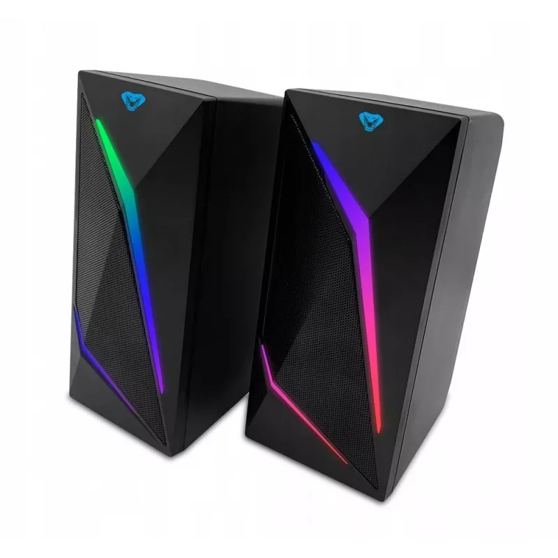 Media-tech MT3172 Black 2.0 spēļu skaļruņi ar Bluetooth un RGB