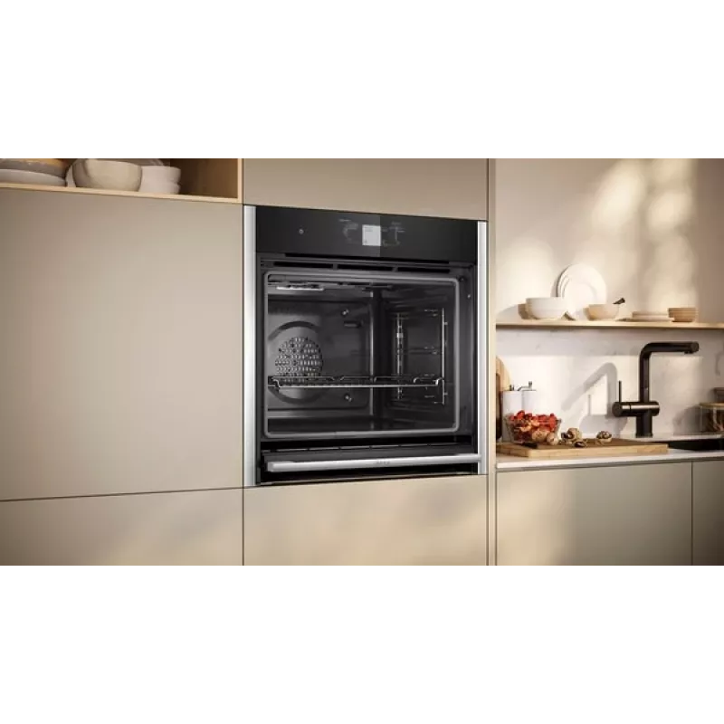 Neff B64CT73N0 cepeškrāsns 71 L melna, nerūsējošais tērauds